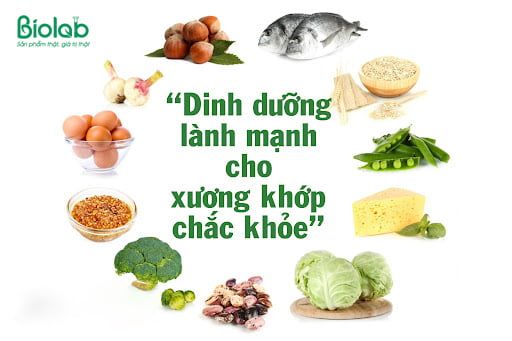 dinh dưỡng lành mạng cho hệ xương khớp