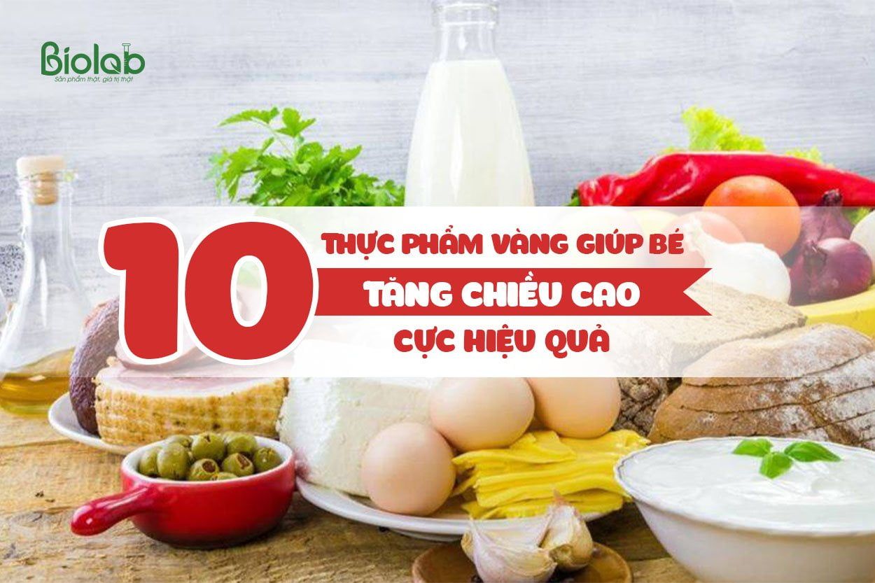 các thực phẩm tăng chiều cao an toàn
